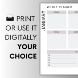 Digital Weekly Planner Template - Productivity Organizer - Image 4